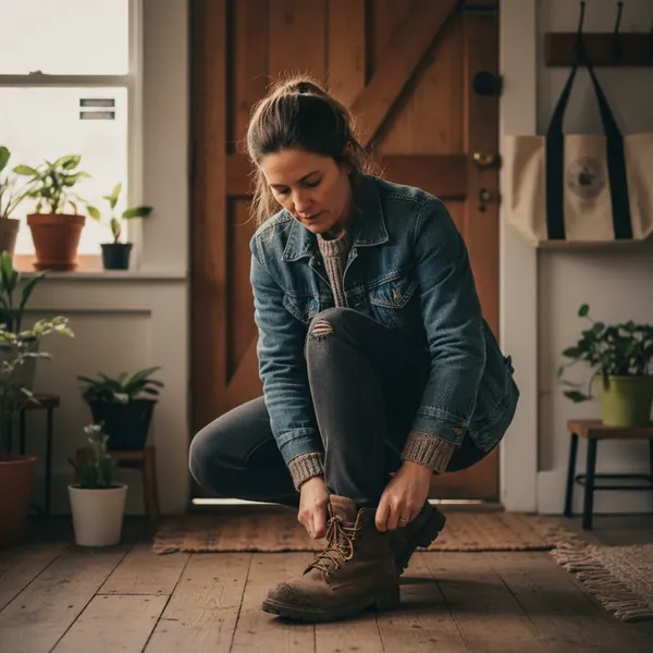 Pulling on boots